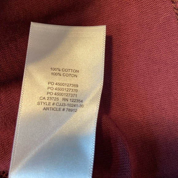 Aritzia TNA maroon cotton short sleeve Tee shirt,‎ crew neck, oversized small - Picture 8 of 8